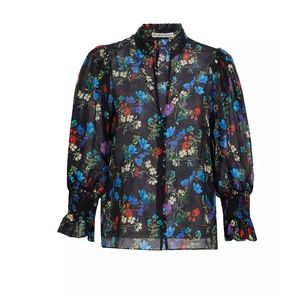 Alice and Olivia Ilan Floral Blouse